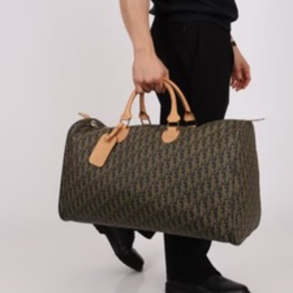 Dior Coated Canvas Trotter Weekender Duffel Bag - Picture 2 of 8